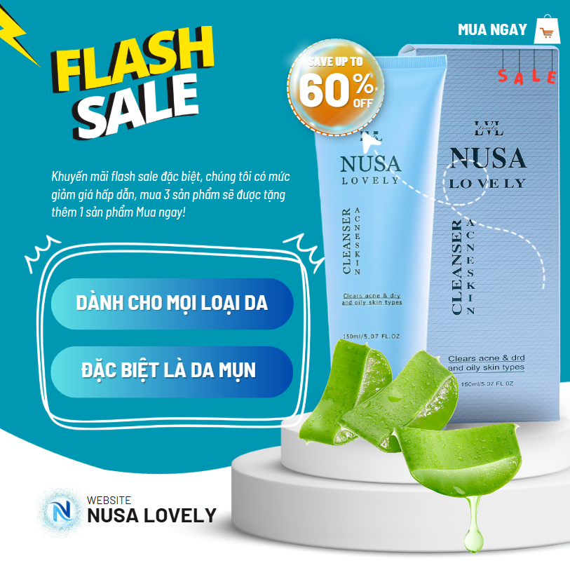 Sữa Rửa Mặt NUSA Dành Cho Da Dầu Mụn  (150ml)....