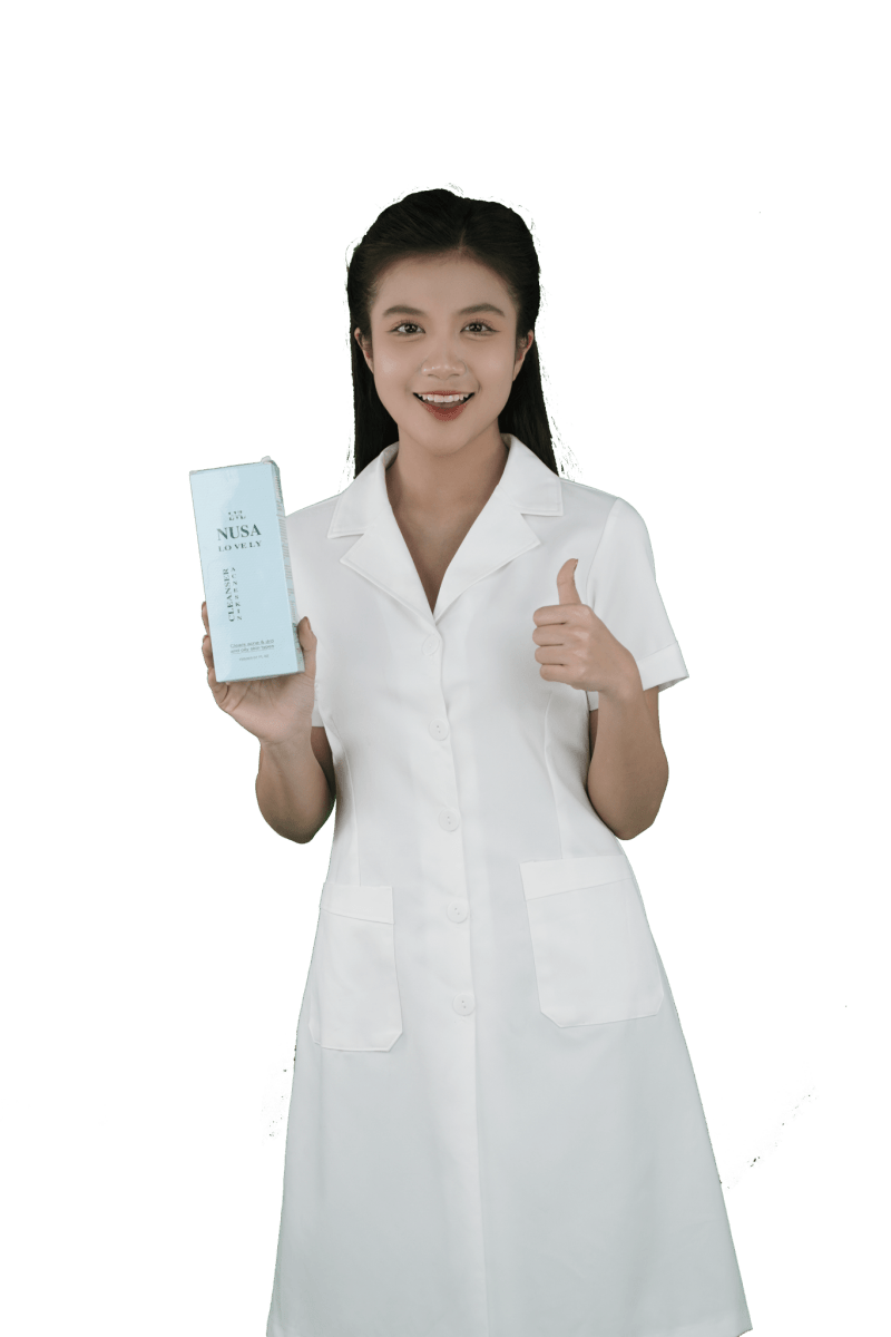 Combo Giảm Mụn Sữa Rửa Mặt Nusa Lovely 150ml + Serum 10ml - Nusa Lovely Việt Nam
