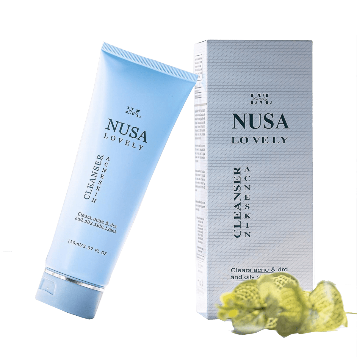 Combo Giảm Mụn Sữa Rửa Mặt Nusa Lovely 150ml + Serum 10ml - Nusa Lovely Việt Nam