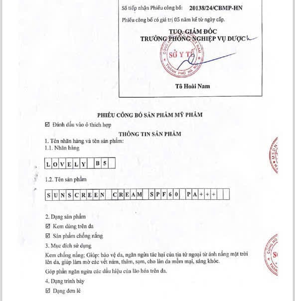 Kem Chống Nắng B5 60ml (2 Loại Nâng Tone & Không Nâng Tone) - Nusa Lovely Việt Nam