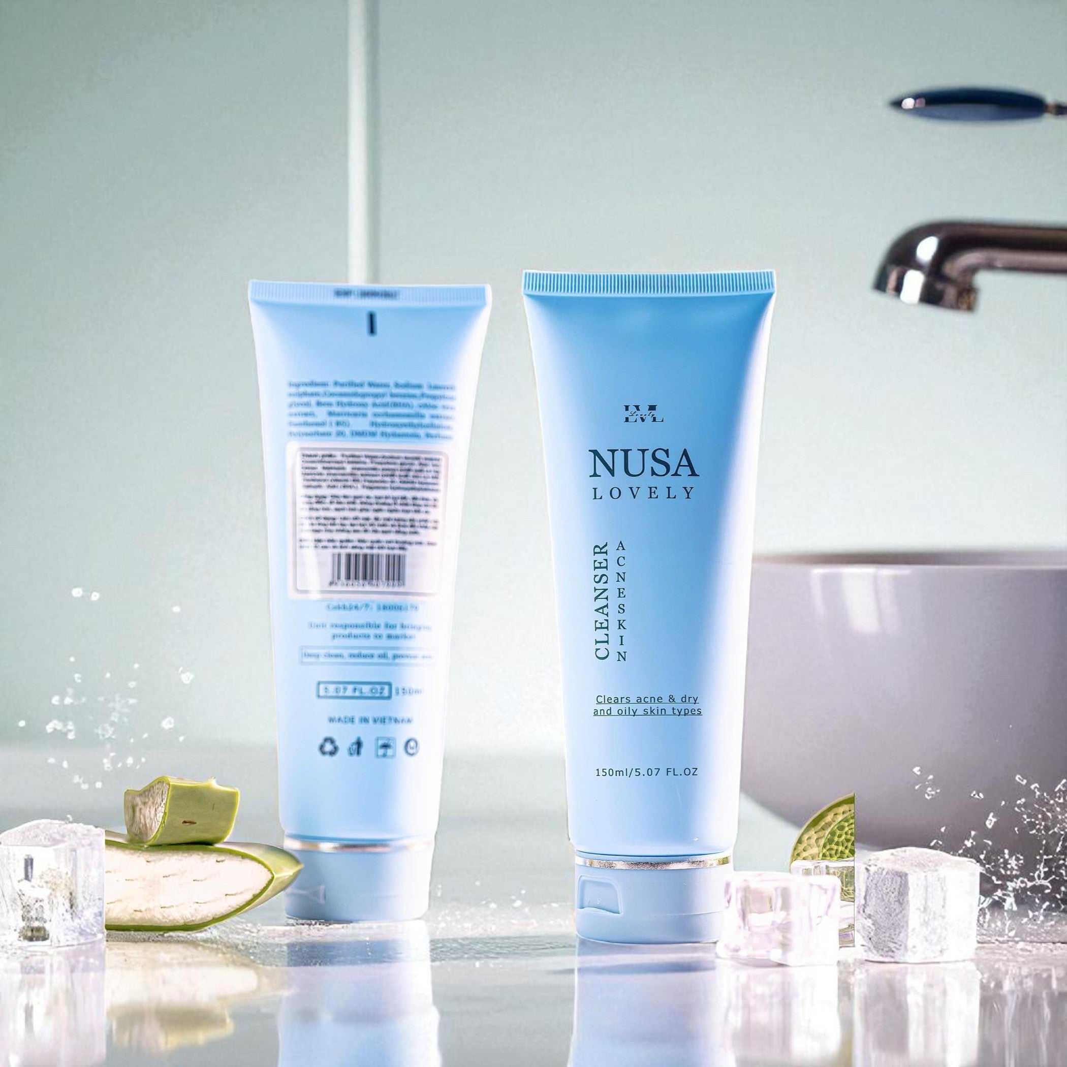 Sữa Rửa Mặt Nusa Dành Cho Da Thường, Dầu & Mụn (150ml).